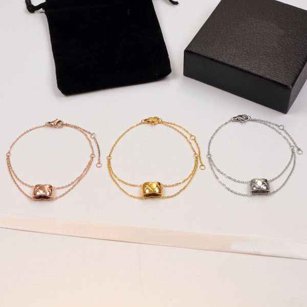 women designer design chain bracelet fashion jewelry gold silver rose colors check bracelets fashionable titanium steel short chain wholesal, Black
women designer design chain bracelet fashion jewelry gold silver rose colors check bracelets fashionable titanium steel short chain wholesal, Black