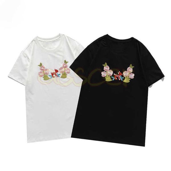 new fashion man womens t shirts flower embroidery tees mens casual loose asian size s-2xl, White;black
new fashion man womens t shirts flower embroidery tees mens casual loose asian size s-2xl, White;black
