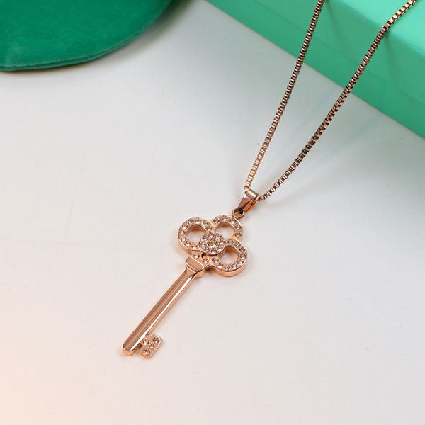 luxury styles brass luxury key pendant necklaces gold plated simple love copper ring logo printed necklace women designer jewelry, Silver
luxury styles brass luxury key pendant necklaces gold plated simple love copper ring logo printed necklace women designer jewelry, Silver