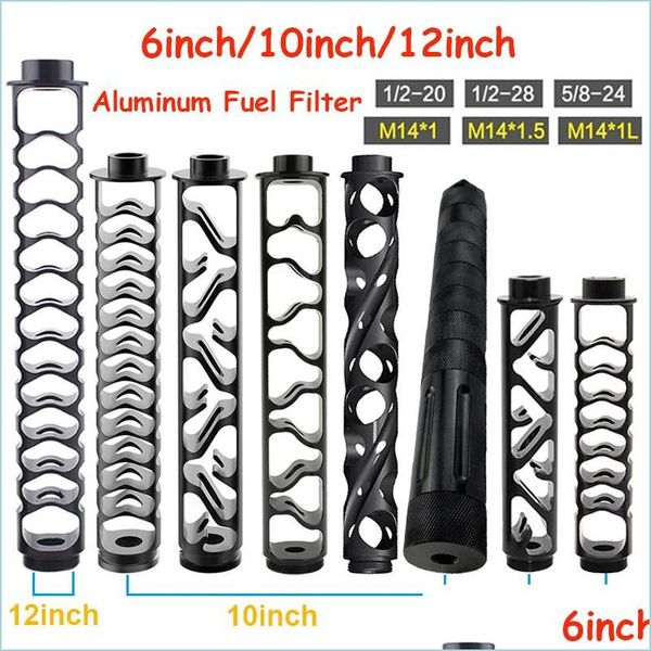 fuel filter 12inch 10inch 6inch car fuel filter 1/2-28 5/8-24 single core aluminum soent trap for napa 4003 wix 24003 filters drop de dhess
fuel filter 12inch 10inch 6inch car fuel filter 1/2-28 5/8-24 single core aluminum soent trap for napa 4003 wix 24003 filters drop de dhess
