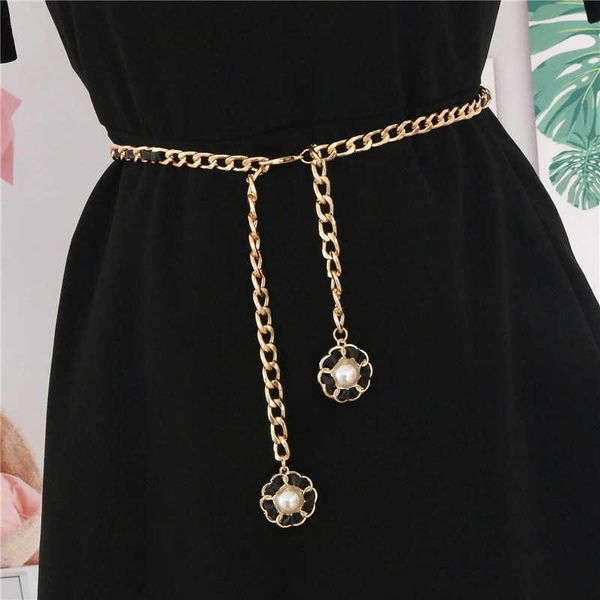 belts women's pearl metal thin waist luxury brand harajuku slim chain belt dress accessories cinturon mujer g221010, Black;brown
belts women's pearl metal thin waist luxury brand harajuku slim chain belt dress accessories cinturon mujer g221010, Black;brown