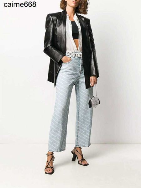 designer women's jeans spring new waist slim straight full print alexanders casual versatile pants women wangs, Blue
designer women's jeans spring new waist slim straight full print alexanders casual versatile pants women wangs, Blue