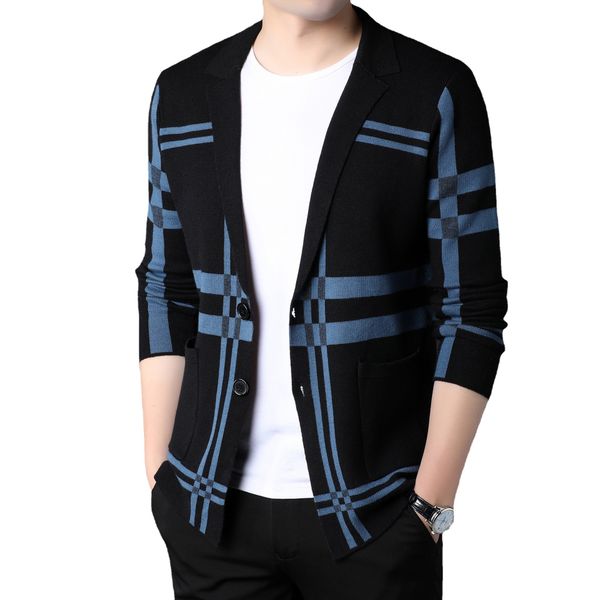 mens knitted blazer suit casual fashion slim fit jacket elegant clothing, White;black
mens knitted blazer suit casual fashion slim fit jacket elegant clothing, White;black