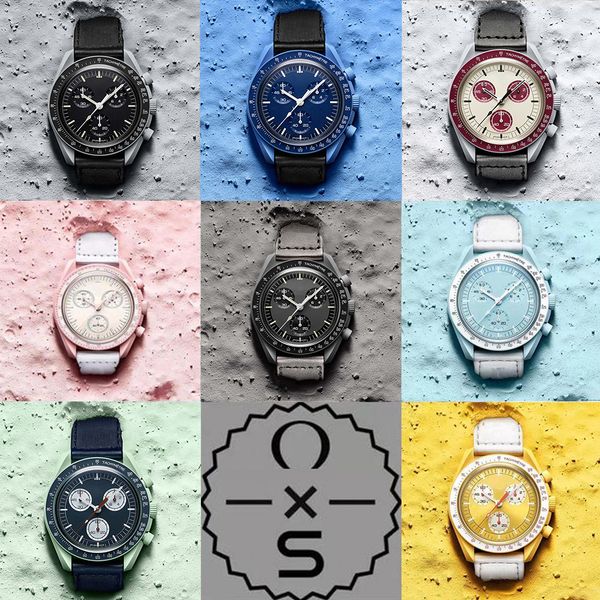 moonswatch bioceramic planet moon quarz watch mission to mercury 42mm full function chronograph luxury mens ladies couple joint name designe, Slivery;brown
moonswatch bioceramic planet moon quarz watch mission to mercury 42mm full function chronograph luxury mens ladies couple joint name designe, Slivery;brown