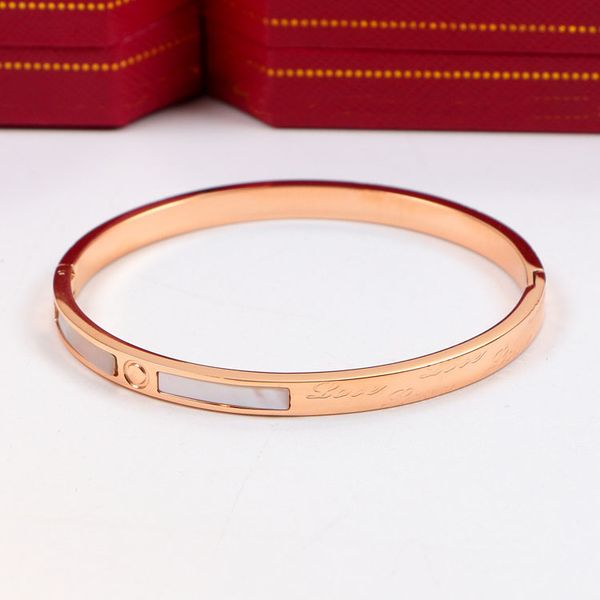 luxurys designer bracelet fashion classic women's bracelet to give a lover charming bangles and temperament boutique shell jewelry gift, Black
luxurys designer bracelet fashion classic women's bracelet to give a lover charming bangles and temperament boutique shell jewelry gift, Black