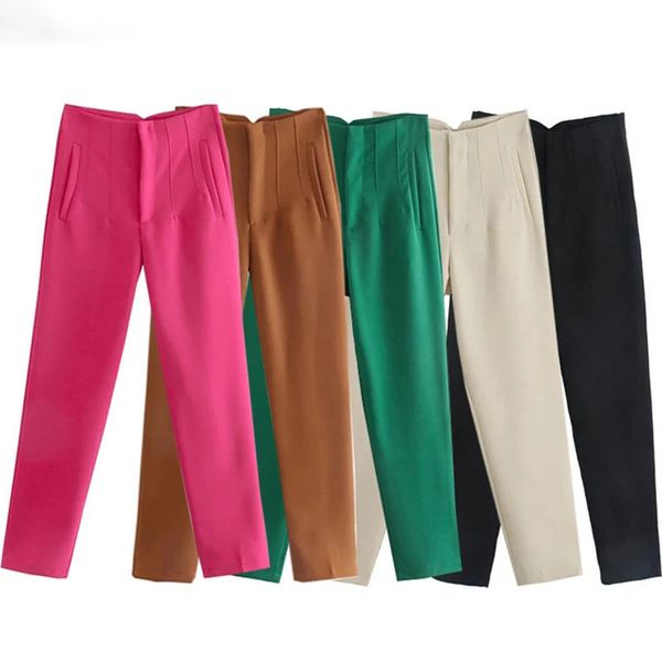 women's pants s high waist beige black for office wear streetwear y2k spring fashion woman trousers 221011, Black;white
women's pants s high waist beige black for office wear streetwear y2k spring fashion woman trousers 221011, Black;white