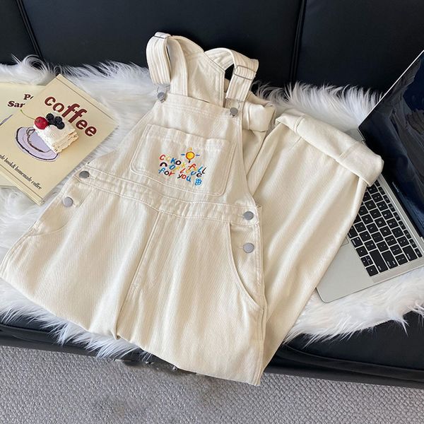 women's jeans fashion embroidery white denim overall straps pants high waist wide leg casual loose female jumpsuit 221011, Blue
women's jeans fashion embroidery white denim overall straps pants high waist wide leg casual loose female jumpsuit 221011, Blue