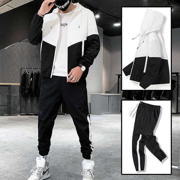 men's tracksuits mxl oversized men autumn hoodies set sportswear tracksuit patchwork hip hop jacket coatpants male casual two pieces su, Gray
men's tracksuits mxl oversized men autumn hoodies set sportswear tracksuit patchwork hip hop jacket coatpants male casual two pieces su, Gray