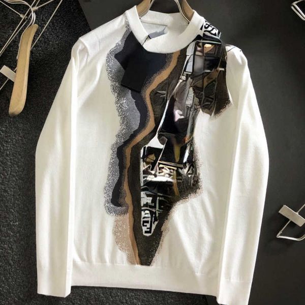 super quality 22 new autumn and winter fashion trend round neck long sleeve knitted sweater purchase f family d necessary trend, White;black
super quality 22 new autumn and winter fashion trend round neck long sleeve knitted sweater purchase f family d necessary trend, White;black