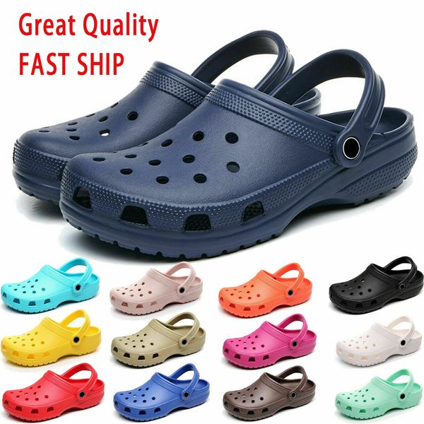 sandals croc classic clogs summer beach shoes anti slipper men's women's kids ultra light water-friendly slides breathable slip on, Black
sandals croc classic clogs summer beach shoes anti slipper men's women's kids ultra light water-friendly slides breathable slip on, Black