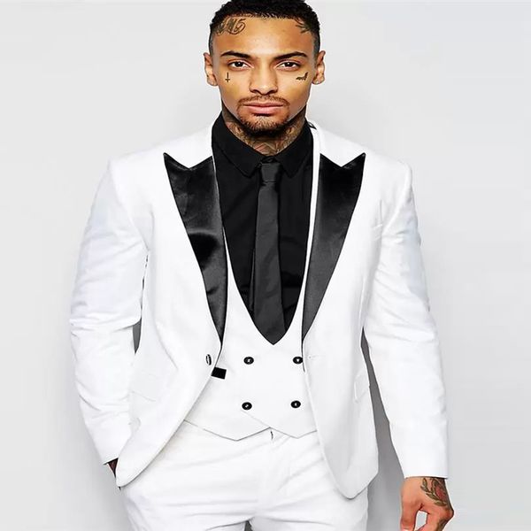 2023 custom white fashion tuxedos wedding party business casual slim fit suit for men peak lapel 3 piece costume homme groom wear, Black;gray
2023 custom white fashion tuxedos wedding party business casual slim fit suit for men peak lapel 3 piece costume homme groom wear, Black;gray