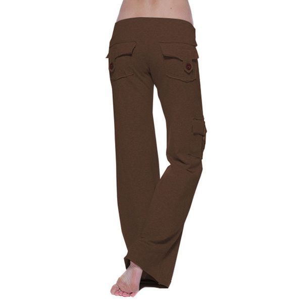 women's pants s yoga elastic waist buckle multi pocket ladies trousers 221011, Black;white
women's pants s yoga elastic waist buckle multi pocket ladies trousers 221011, Black;white