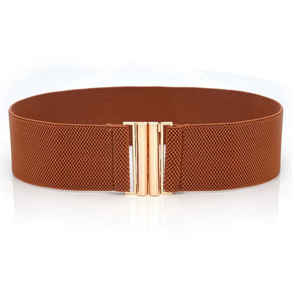 belts women wide elastic waist solid color dress accessories stretch corset metal buckle female g221010, Black;brown
belts women wide elastic waist solid color dress accessories stretch corset metal buckle female g221010, Black;brown