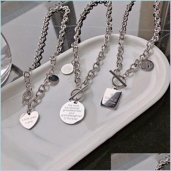 pendant necklaces 10pcs/lot vintage hip-hop stainless steel square round card necklaces for men women rock rapper charm collar penda dhkyu, Silver
pendant necklaces 10pcs/lot vintage hip-hop stainless steel square round card necklaces for men women rock rapper charm collar penda dhkyu, Silver
