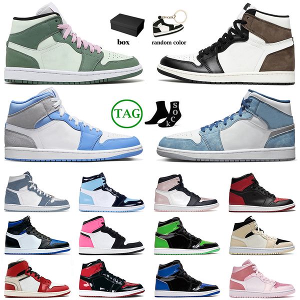 with box sneakers basketball shoes jumpman 1 mid french blue mens womens patent royal blue patent green offfwhite red unc sports sneakers tr, White;red
with box sneakers basketball shoes jumpman 1 mid french blue mens womens patent royal blue patent green offfwhite red unc sports sneakers tr, White;red