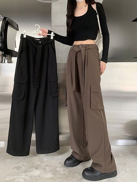 women's pants s autumn winter women high waist solid color tie up cargo loose wide leg trousers straight mopping sweatpants harajuku 22, Black;white
women's pants s autumn winter women high waist solid color tie up cargo loose wide leg trousers straight mopping sweatpants harajuku 22, Black;white