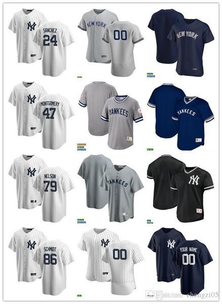 college wear men women youth 47 montgomery 79 nick nelson 24 gary sanchez 86 clarke schmidt custom baseball jersey blank white gray navy, Black
college wear men women youth 47 montgomery 79 nick nelson 24 gary sanchez 86 clarke schmidt custom baseball jersey blank white gray navy, Black