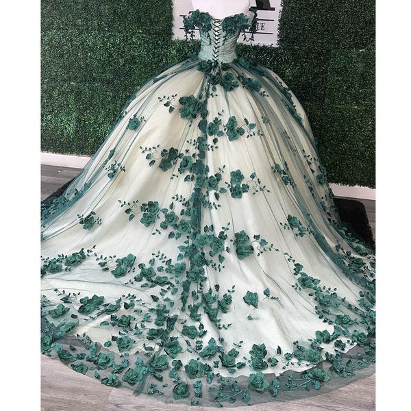 emerald green off shoulder quinceanera dress princess vestidos de xv anos 3d flowers lace crystal prom sweet 15 pageant gown, Blue;red
emerald green off shoulder quinceanera dress princess vestidos de xv anos 3d flowers lace crystal prom sweet 15 pageant gown, Blue;red