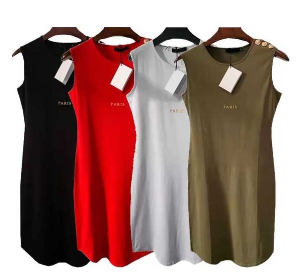 2022 summer womens dresses designer casual letter print dress for women siamese skirt sleeveless female clothing, Black;gray
2022 summer womens dresses designer casual letter print dress for women siamese skirt sleeveless female clothing, Black;gray