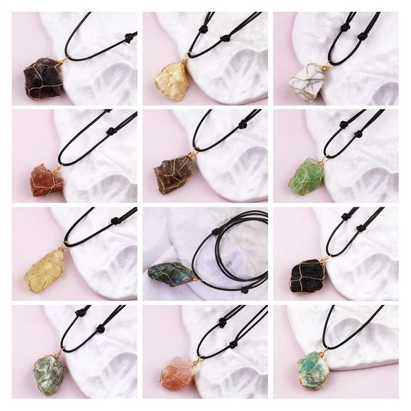natural raw stone necklace amethyst rose quartz citrine crystal pendant woven adjustable necklaces men women jewelry gift, Silver
natural raw stone necklace amethyst rose quartz citrine crystal pendant woven adjustable necklaces men women jewelry gift, Silver