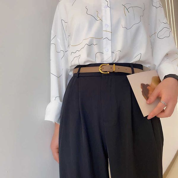 belts 2022 women leather simple metal buckle belt girls dress jean pants waistband for lady luxury designer brand g221010, Black;brown
belts 2022 women leather simple metal buckle belt girls dress jean pants waistband for lady luxury designer brand g221010, Black;brown
