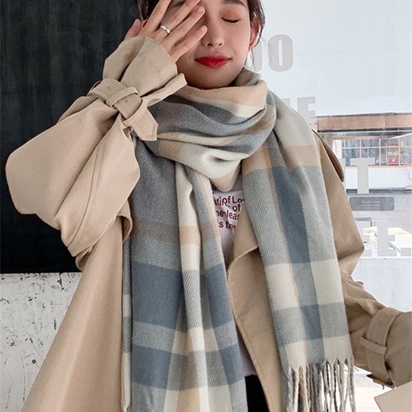 scarves cashmere women scarf winter sweet preppy style fringed scarve mujer femme foulard bufanda long wrap shawl 221010, Blue;gray
scarves cashmere women scarf winter sweet preppy style fringed scarve mujer femme foulard bufanda long wrap shawl 221010, Blue;gray
