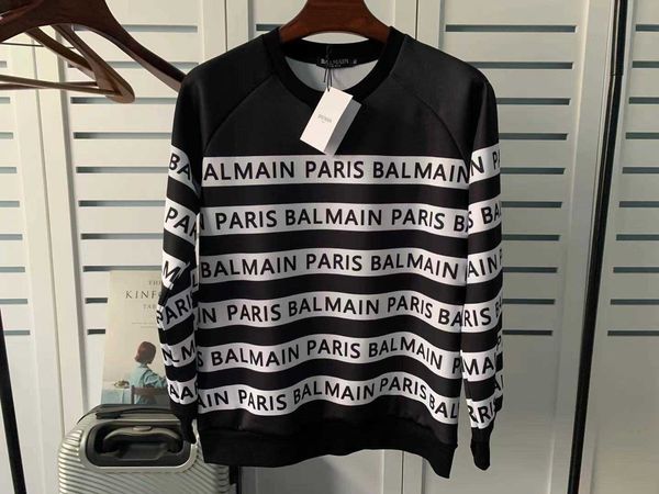 women's sweaters barman designer autumn winter new fashion brand letter black and white stripe loose pullover jumper, White;black
women's sweaters barman designer autumn winter new fashion brand letter black and white stripe loose pullover jumper, White;black