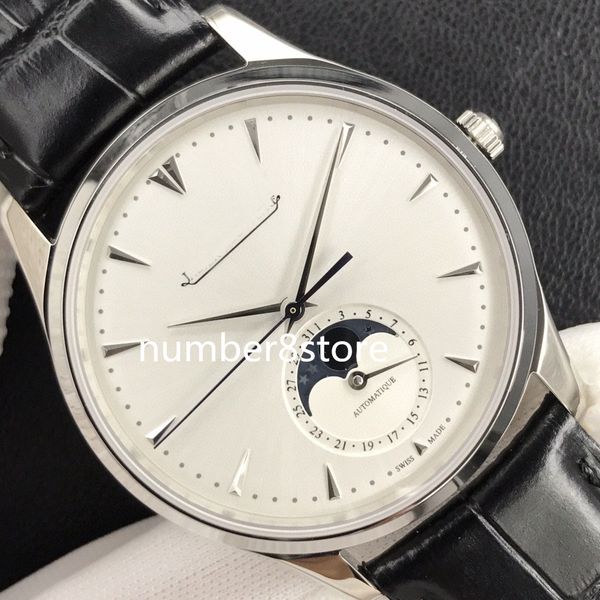 ultra thin moon mens watch stainless steel silver dial zf factory swiss jlc 925 automatic movement 28800vph sapphire crystal luxury wristwat, Slivery;brown
ultra thin moon mens watch stainless steel silver dial zf factory swiss jlc 925 automatic movement 28800vph sapphire crystal luxury wristwat, Slivery;brown