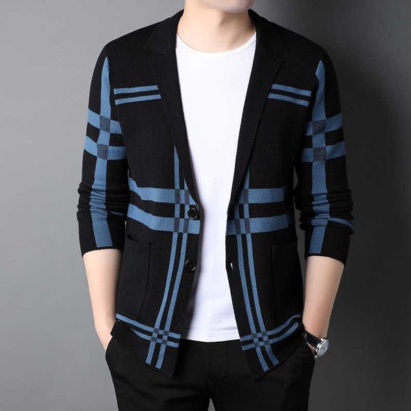men's sweaters 2021 new designer luxury brand korean knit sweater cardigan men casual slim fit plaid coats jacket masculino autum mens, White;black
men's sweaters 2021 new designer luxury brand korean knit sweater cardigan men casual slim fit plaid coats jacket masculino autum mens, White;black