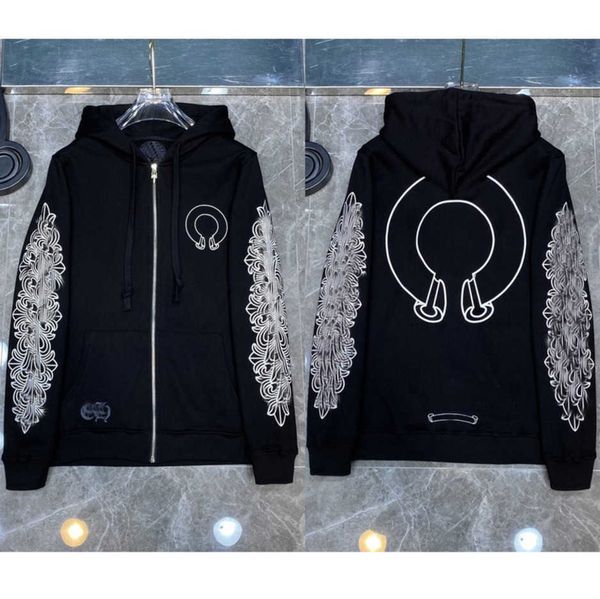 loose fashion mens sweatshirts classic brand ch designer hoodie horseshoe sanskrit print luxury zipper jacket pullover hooded coat 57sr, Black
loose fashion mens sweatshirts classic brand ch designer hoodie horseshoe sanskrit print luxury zipper jacket pullover hooded coat 57sr, Black