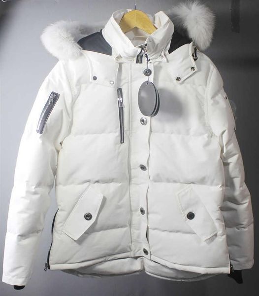 men's down parkas jacket fur collar parka winter waterproof white duck coat cloak fashion men and women couples moose casual version to, Black
men's down parkas jacket fur collar parka winter waterproof white duck coat cloak fashion men and women couples moose casual version to, Black