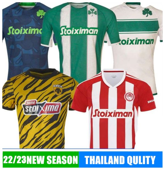 22 23 greece olympiacos f.c soccer jerseys aek 2023 panathinaikos football shirts koka fortounis el arabi pepe camara maillots uniforms, Black;yellow
22 23 greece olympiacos f.c soccer jerseys aek 2023 panathinaikos football shirts koka fortounis el arabi pepe camara maillots uniforms, Black;yellow