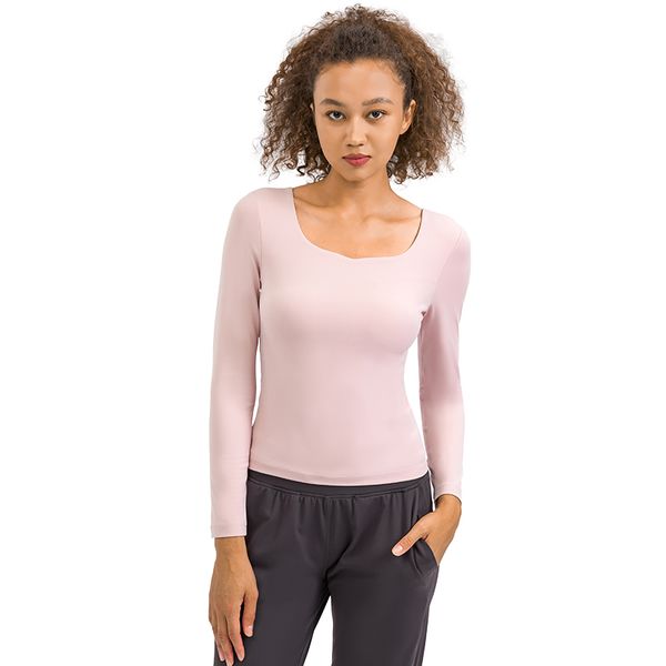 l-135 slim fit yoga outfit long sleeve shirt with built-in shelf bra fitness high elasticity t-shirts weightless for sports and daily suit
l-135 slim fit yoga outfit long sleeve shirt with built-in shelf bra fitness high elasticity t-shirts weightless for sports and daily suit