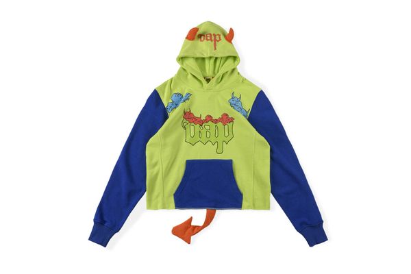 hip hop kanyess same style high street hoodie stitching cow horn tail puzzled sweatshirt hooded couple student trend, Black
hip hop kanyess same style high street hoodie stitching cow horn tail puzzled sweatshirt hooded couple student trend, Black