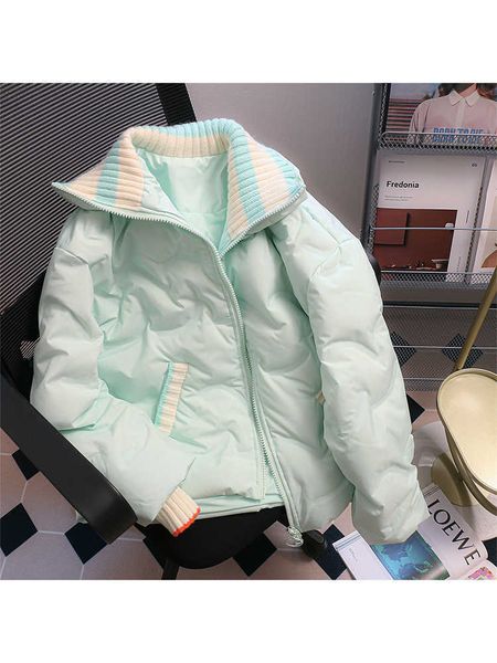 women's down parkas mint green oversized thicked padded jackets women harajuku knited neck zipper coats winter cotton warm outfits stre, Black
women's down parkas mint green oversized thicked padded jackets women harajuku knited neck zipper coats winter cotton warm outfits stre, Black