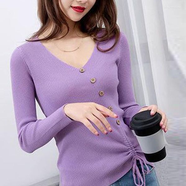 women's sweaters autumn winter women v-neck buttons long sleeve slim fit black white knitted sweater casual soft basic pullover female, White;black
women's sweaters autumn winter women v-neck buttons long sleeve slim fit black white knitted sweater casual soft basic pullover female, White;black