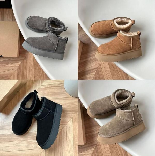 winter ultra mini platform boot designer ankle snow fur boot brown australia warm booties for woman real leather eu40 gg 101201, Black
winter ultra mini platform boot designer ankle snow fur boot brown australia warm booties for woman real leather eu40 gg 101201, Black