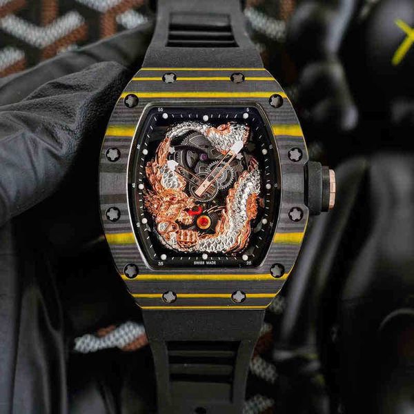luxury rm wristwatch richa mill men's business fully automatic mechanical carbon fiber dragon watch fashion trend hollow out leisure
luxury rm wristwatch richa mill men's business fully automatic mechanical carbon fiber dragon watch fashion trend hollow out leisure