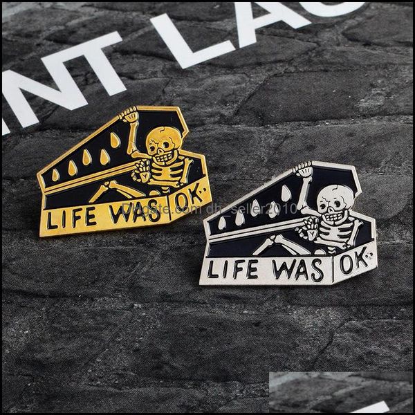 pins brooches customized brooch hard enamel pin retro punk lifk was ok coffin skeleton charms brooches man women jewelry 1199 d3 dr dhhcq, Gray
pins brooches customized brooch hard enamel pin retro punk lifk was ok coffin skeleton charms brooches man women jewelry 1199 d3 dr dhhcq, Gray
