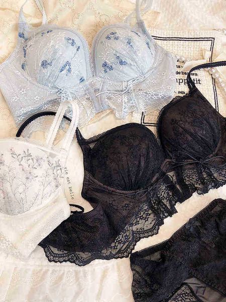 bras sets embroidered lace underwear set underwire gathering receiving breast adjustment bra women large size lingerie t220907, Red;black
bras sets embroidered lace underwear set underwire gathering receiving breast adjustment bra women large size lingerie t220907, Red;black