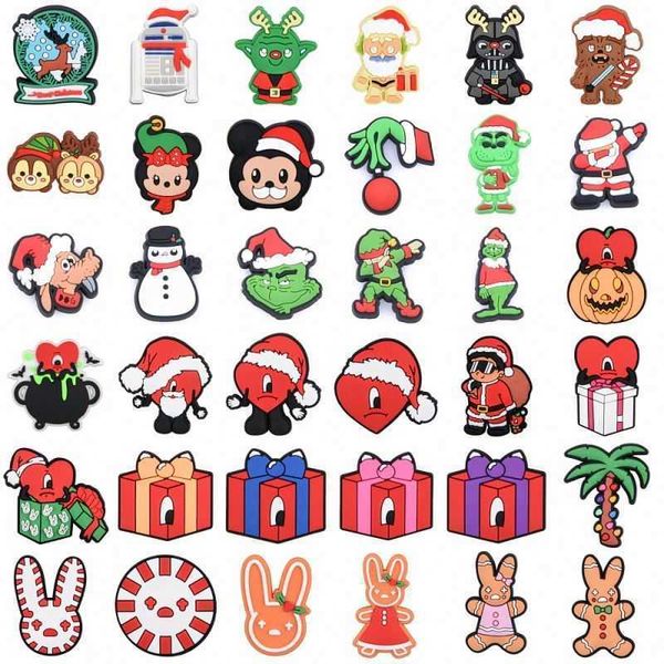 shoe parts accessories new arrival 2023 christmas shoe charms nightmare before christmas croc charms, White;pink
shoe parts accessories new arrival 2023 christmas shoe charms nightmare before christmas croc charms, White;pink