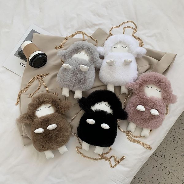 girls plush cheep handbags kids cartoon animal messenger bag purse children metals chain one-shoulder bags q9125, Black
girls plush cheep handbags kids cartoon animal messenger bag purse children metals chain one-shoulder bags q9125, Black