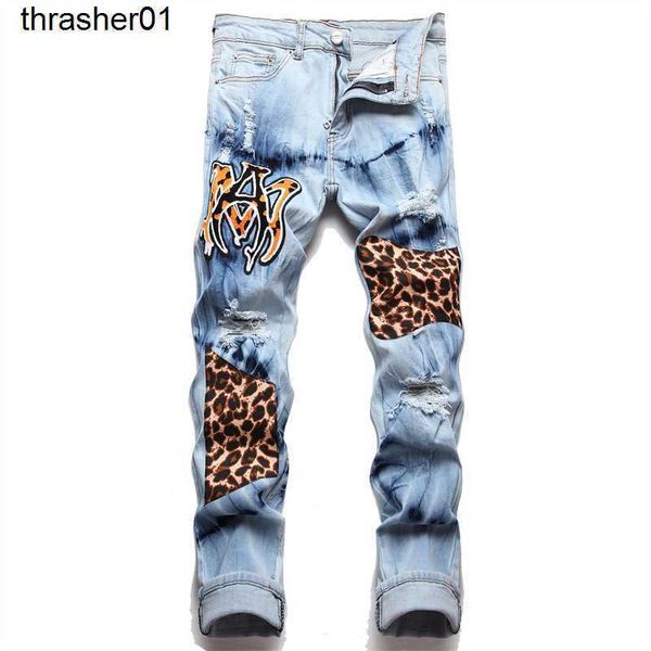 men's designer amirs fashion brand slim fit elastic blue patch embroidered men's with holes streetwear jeans
men's designer amirs fashion brand slim fit elastic blue patch embroidered men's with holes streetwear jeans