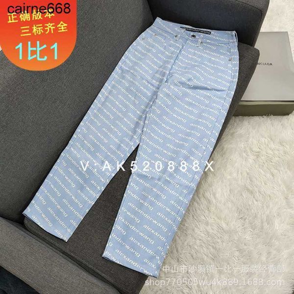 women's jeans new casual letter designer printing loose high waist straight jeans alexanders female fashion brand wangs, Blue
women's jeans new casual letter designer printing loose high waist straight jeans alexanders female fashion brand wangs, Blue