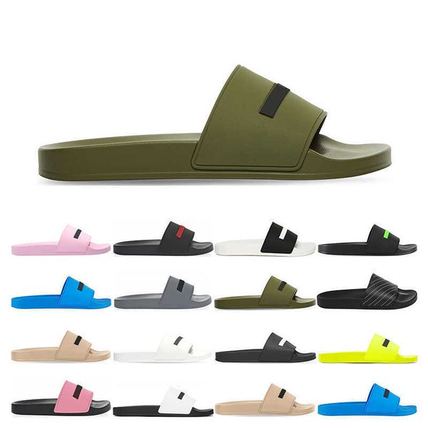 luxurys designers pool slides slippers men women black fluo green rubber beige white yellow pink flat beach sports sneakers fashion sandals
luxurys designers pool slides slippers men women black fluo green rubber beige white yellow pink flat beach sports sneakers fashion sandals