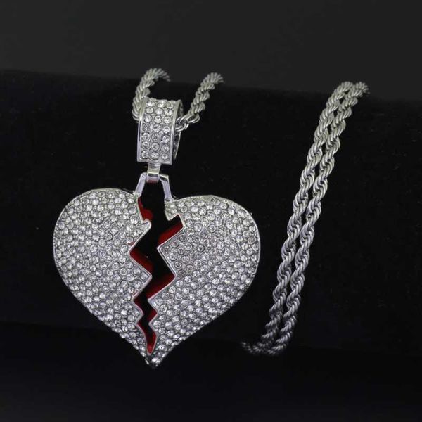 pendant necklaces european and american popular hip-hop necklace creative design broken heart pattern pendant necklace rock party accessorie, Silver
pendant necklaces european and american popular hip-hop necklace creative design broken heart pattern pendant necklace rock party accessorie, Silver