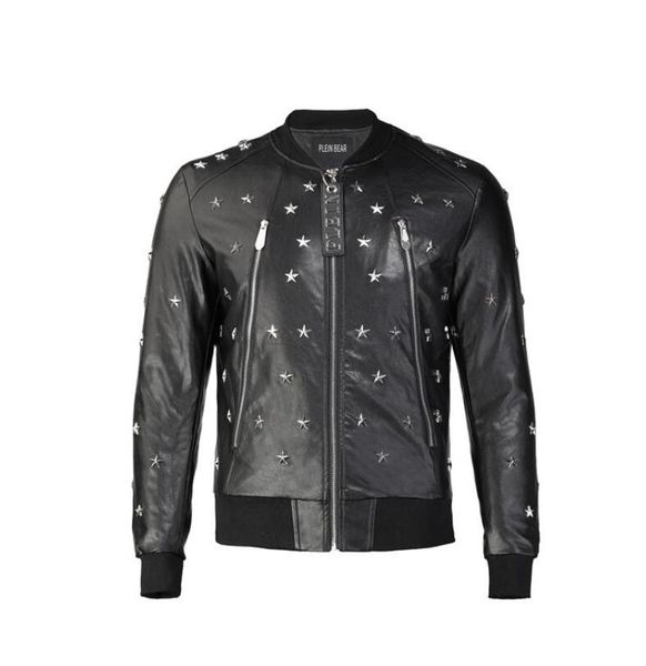 plein bear winter & autumn men leather coat jacket slim faux leather motorcycle pu faur jackets long-sleeve outerwear coats 64546, Black
plein bear winter & autumn men leather coat jacket slim faux leather motorcycle pu faur jackets long-sleeve outerwear coats 64546, Black