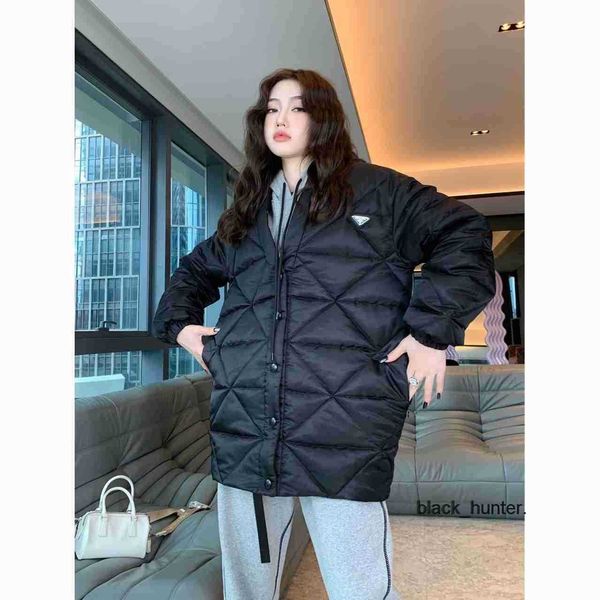 women's down prads designer autumn winter new triangle plaid stripe casual down cotton jacket women fashion brand jecket, Black
women's down prads designer autumn winter new triangle plaid stripe casual down cotton jacket women fashion brand jecket, Black