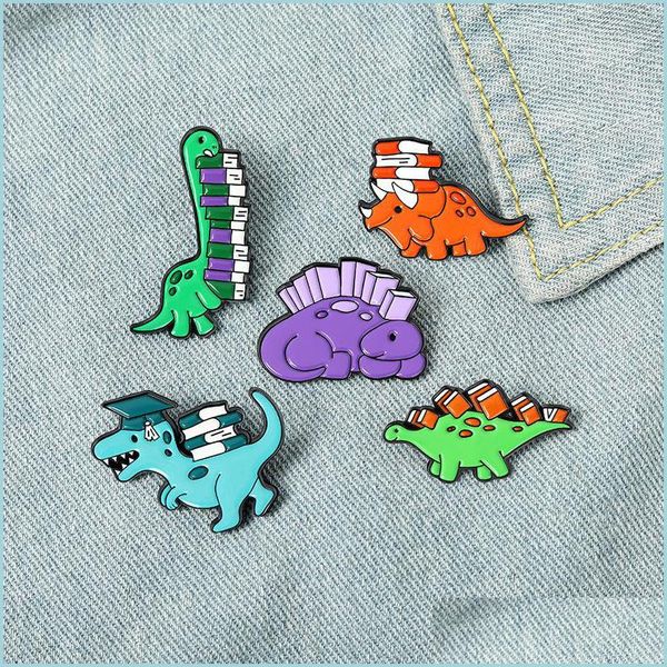 pins brooches colored enamel lapel pin brooch cartoon dinosaur learning with books cute badge lovely brooches fashion jewelry whole dhld3, Gray
pins brooches colored enamel lapel pin brooch cartoon dinosaur learning with books cute badge lovely brooches fashion jewelry whole dhld3, Gray