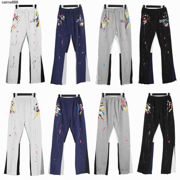 designer men's pants galery dept patching hand-painted ink splashing graffiti pant men's women's sports micro flare pants, Black
designer men's pants galery dept patching hand-painted ink splashing graffiti pant men's women's sports micro flare pants, Black